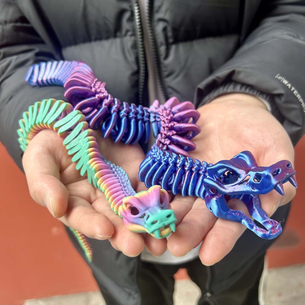 3D Printing Mockup - Statua Węża z Drukowanego Materiału 3D,