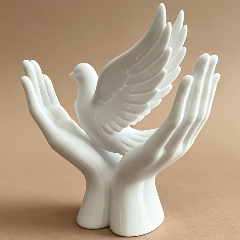 3D Printing Mockup - 1-częściowa statuetka dłoni symbolizująca pokoju z