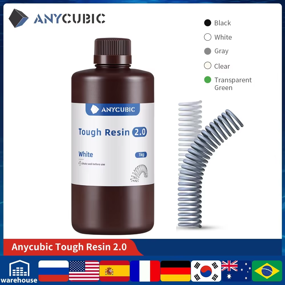 3D Printing Uv Resin - ANYCUBIC elastyczna, wytrzymała żywica 2.0 405nm