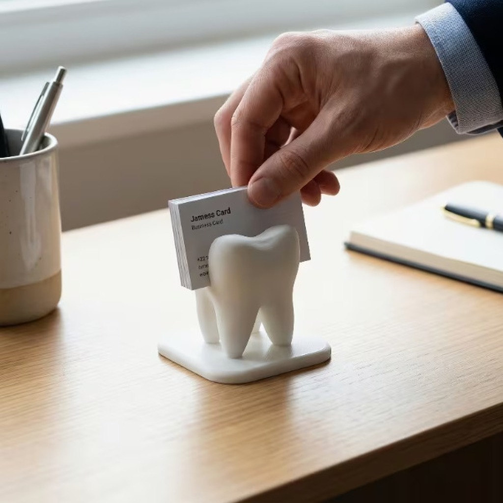 3D Printing Dental - Drukowany w technologii 3D biały uchwyt