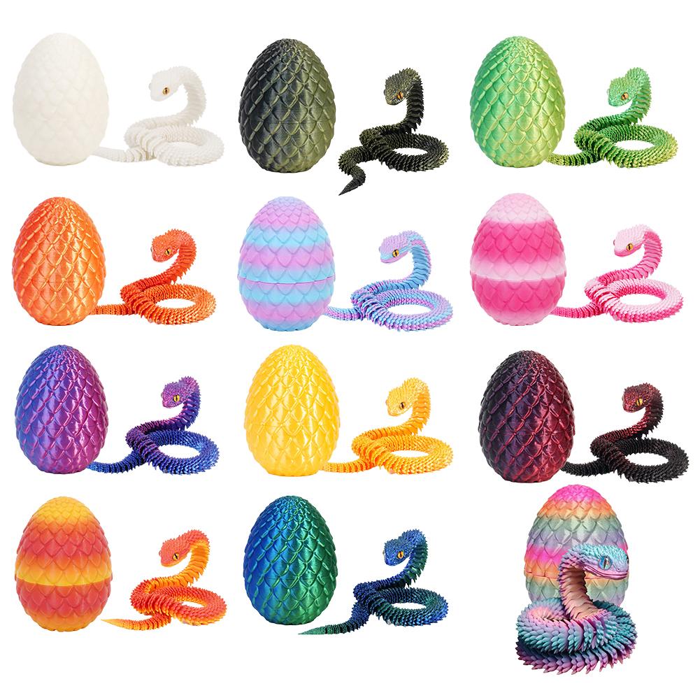 3D Printing Egg - Drukowane w 3D fajne jajo smoka-węża,