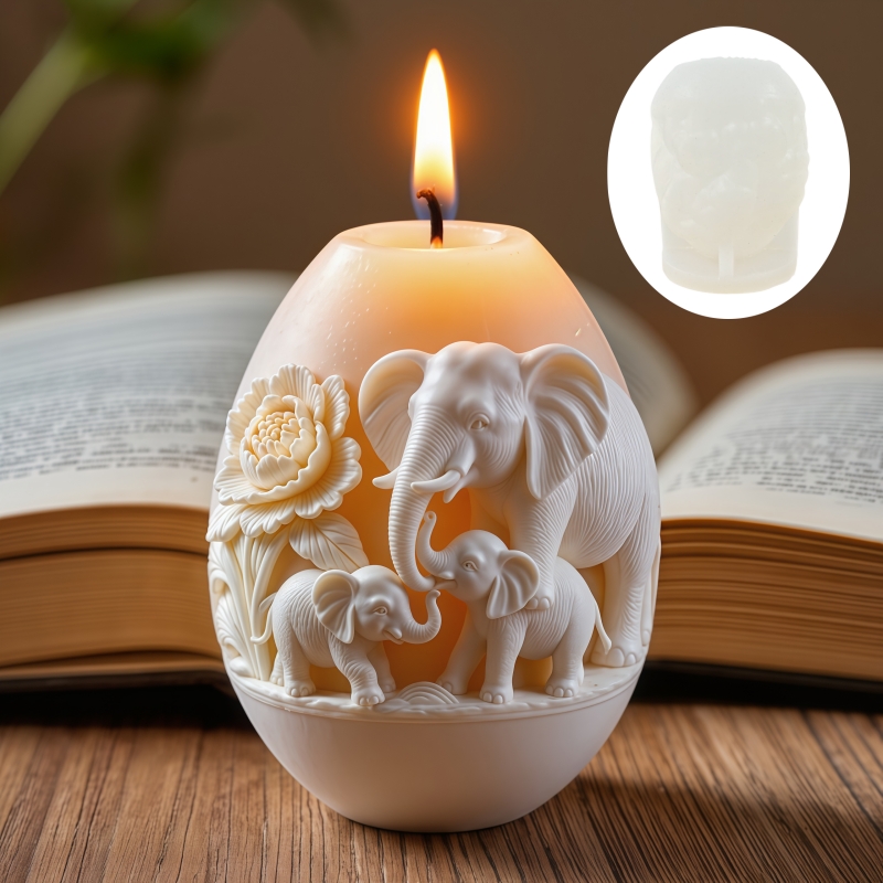 3D Printing Egg - Forma silikonowa do świec w kształcie