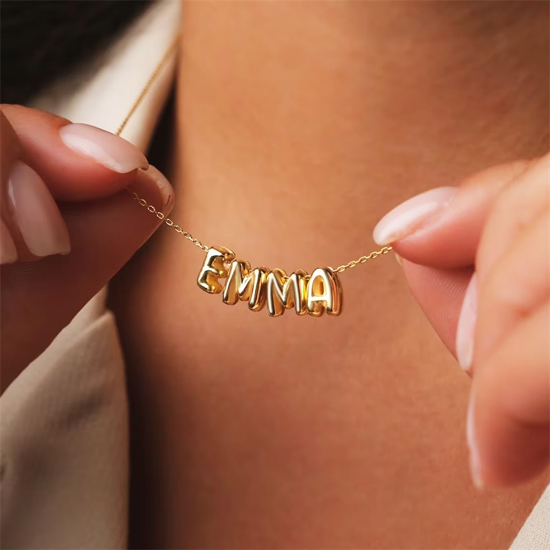 Naszyjniki z literami typu bub – 3D Printing Jewellery recenzja i cena