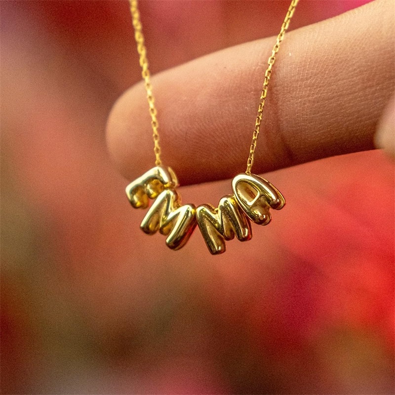 Naszyjniki z literami typu bub – 3D Printing Jewellery recenzja i cena