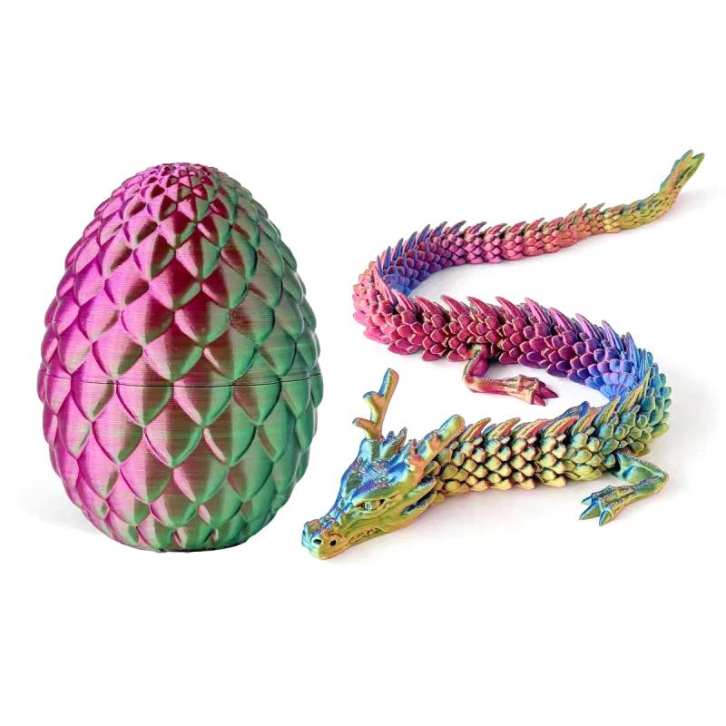 Figurka smoka z ruchomymi staw – 3D Printing Egg recenzja i cena